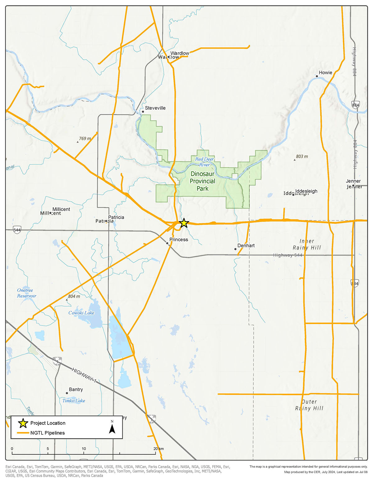 Figure Lake Receipt Meter Station Modifications map