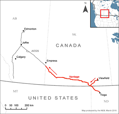Map – Vantage Pipeline